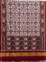 white Navratna patan patola saree - Image 2