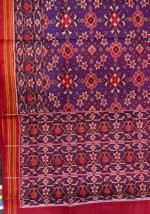 Semi ikkat blue navaratna patan Patola saree