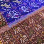 Semi ikkat hathi vagh patan Patola saree